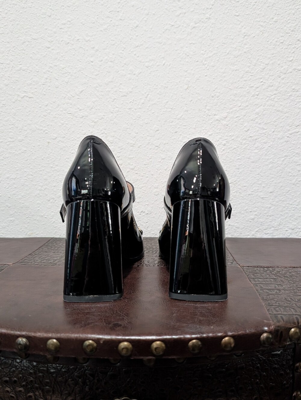 Gucci Baby Horsebit Patent Leather Mary Jane Pumps – Black – Size 36.5 - Picture 9 of 16
